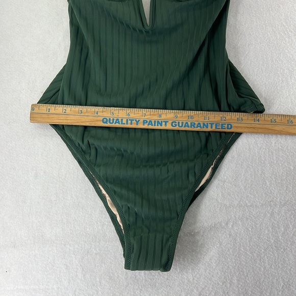 NWOT Shade & Shore One Piece Bikini Swimsuit Green Womens Size M - Picture 10 of 10